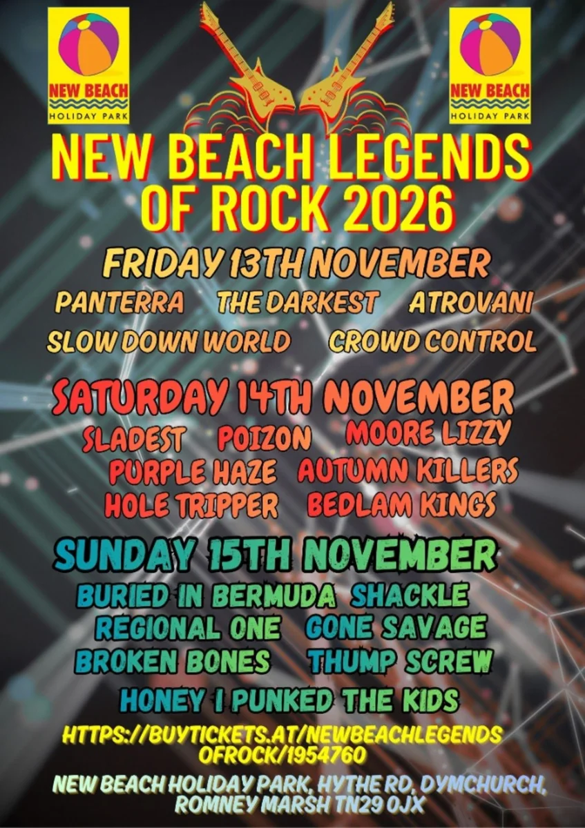 New Beach Legends of Rock Festival 2026